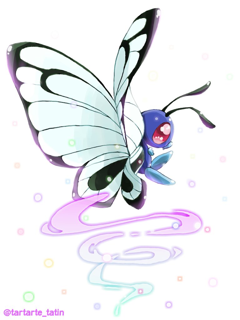 タルトタタン 215 400 No 015 ちょうちょポケモン バタフリー Butterfree ちょうのまい タルトの毎日ポケモン図鑑 T Co Rrzh6ropew Twitter