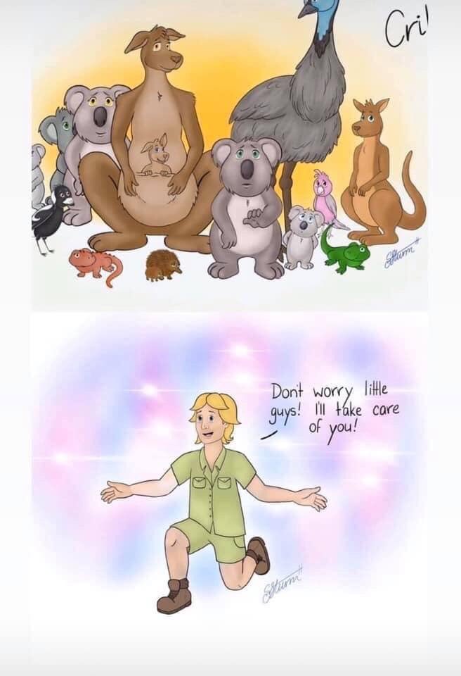 prettylsoapco's tweet photo. How amazing is this 
Artist - sketchykoala 
#PrayForAustralia https://t.co/rRcElpyxRI