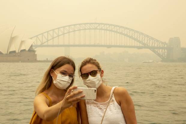ArmyForClimate's tweet photo. Authorities say the smoke that has smothered Sydney, Canberra and other centres and towns in recent weeks has produced pollution up to 11 times greater than the hazardous level for human health. In Sydney, the air pollution has been hazardous for at least 30 days. https://t.co/ANkF1lxLKw