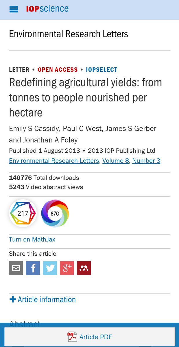 "(G)rowing food exclusively for direct human consumption could...increase available food calories by as much as 70%, which could feed an additional 4 billion people (more than the projected 2–3 billion people arriving through population growth)." https://iopscience.iop.org/article/10.1088/1748-9326/8/3/034015/meta