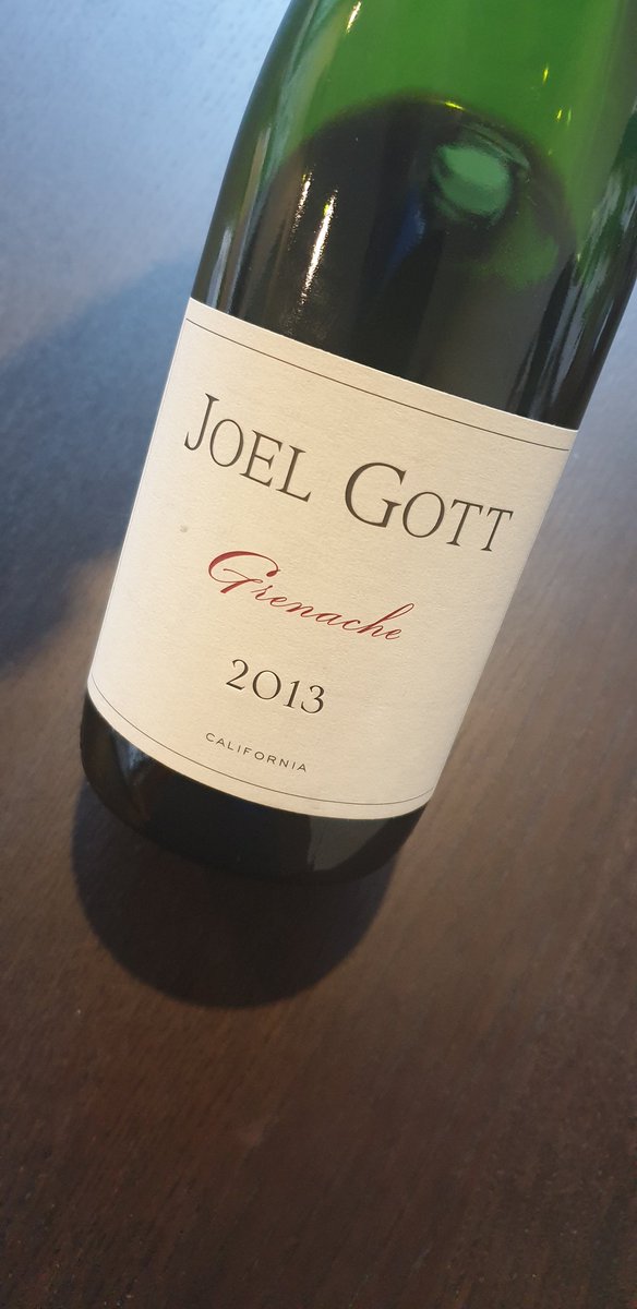 Efrenjamieson's tweet photo. 2013 Joel Gott Grenache - California 
#WinesWeDrink #wine https://t.co/p91hB0P18L