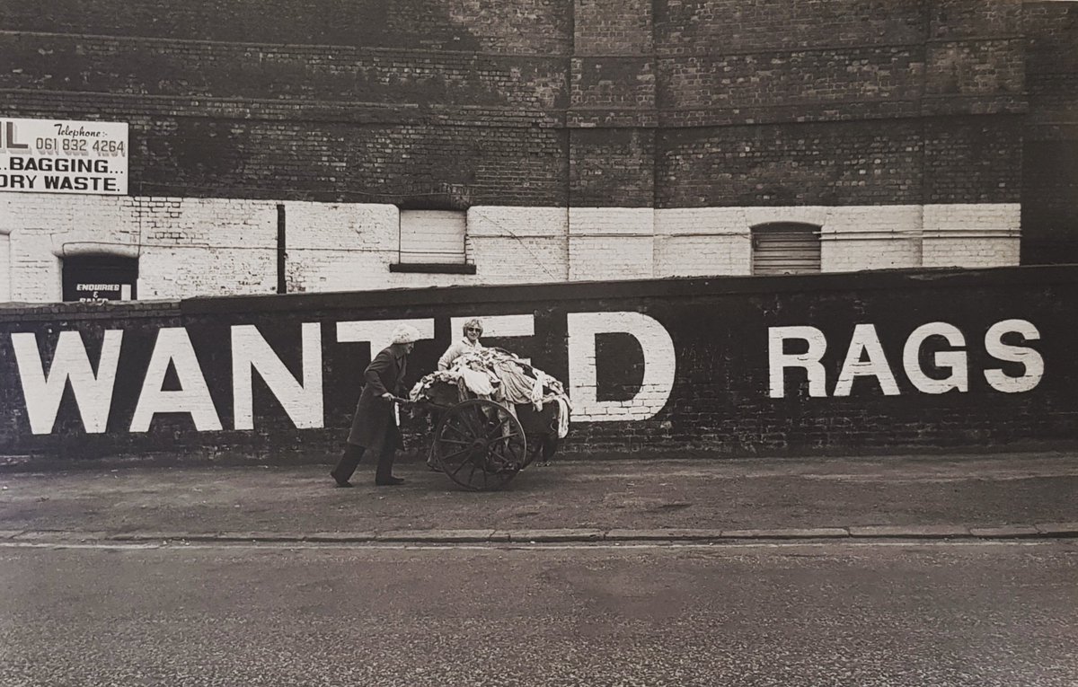 WANTED 
RAGS
by Denis Thorpe from 'A View From The North' by <a href="/bluecoatpress/">Bluecoat Press</a>.
Much of todays @etautz AW20 collection was made from fabric recovered from clothes from recycling bins. 
Please, always recycle unwanted clothing. Give it a chance of another life.