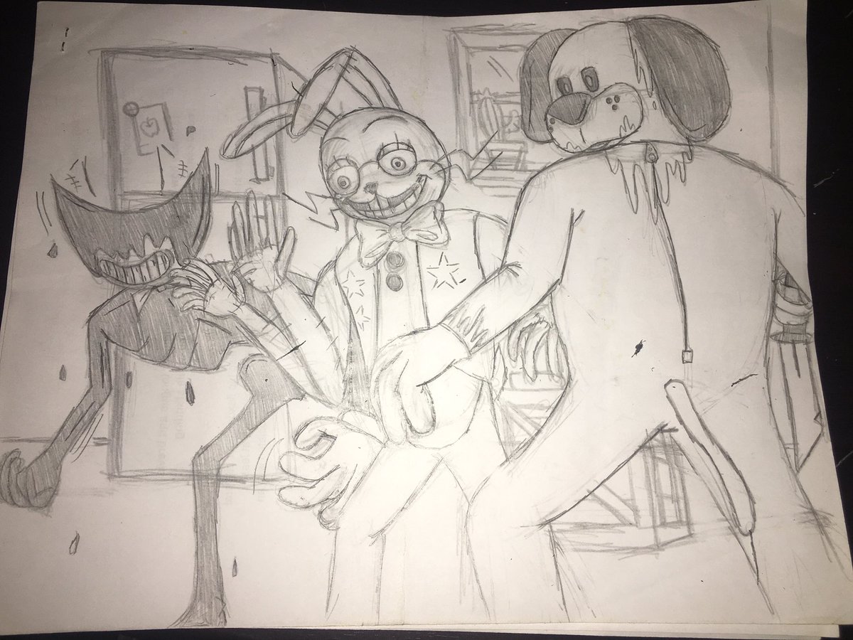 sketcherdude8's tweet photo. “Me and the boys after someone catches us robbing a house:”
#SteamForces #bendy #inkbendy #batim #bendyandtheinkmachine #glitchtrap #FNAF #fnaf #fnafvrhelpwanted #inkdemon #duckseasonvr #springbonnie #williamafton https://t.co/wGGUwLisv6