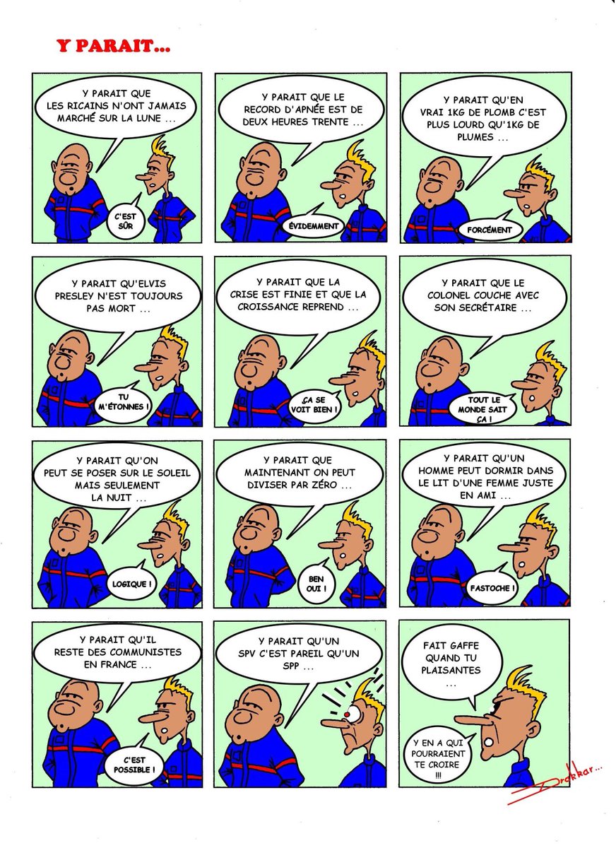 Mon ami et illustrateur #Drakkar nous livre une nouvelle #Planche :.. au Xiéme degré bien sûr ! 😏😂