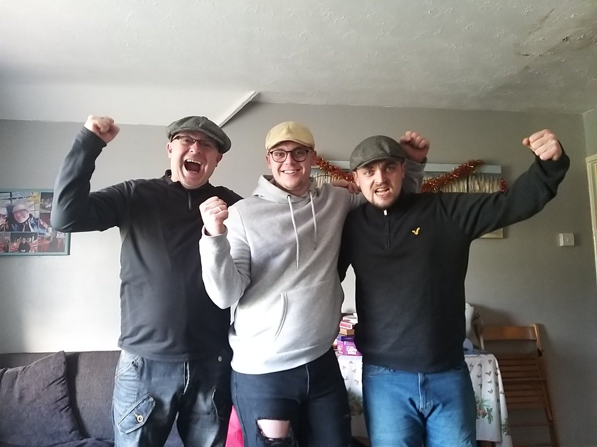 Boys ready for the footy today 🙂