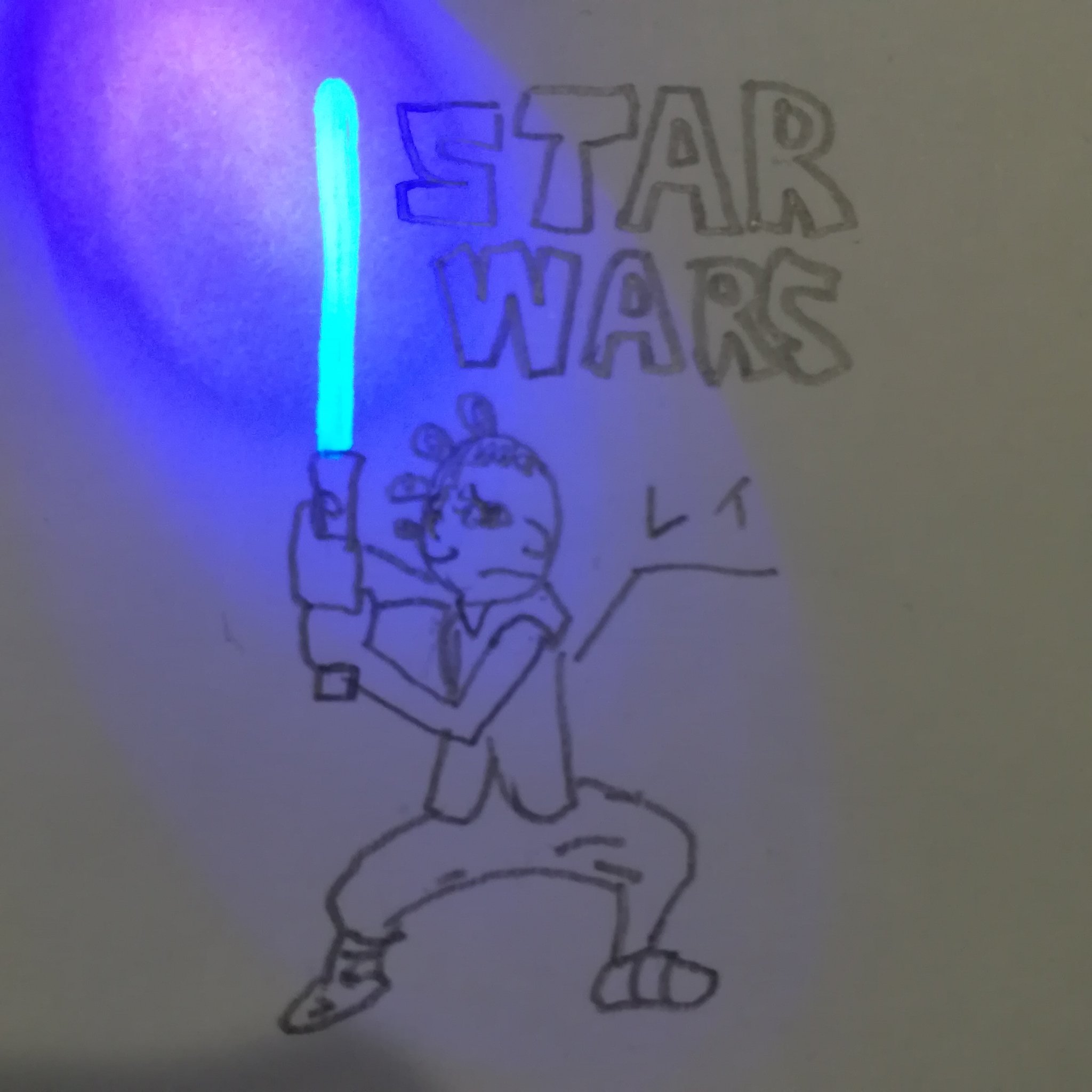 東岡シゴト Twitterren Star Warsのレイのイラスト ライトセーバーはブラックライトペンで書きました レイは信念があり強いから好き Starwars イラスト ブラックライトペン スパイペン T Co S8oysg2zgu Twitter