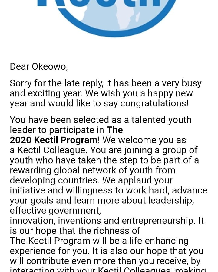 impactwithosd's tweet image. The goal of the @kectil program is to nurture, network, and mentor youth in developing countries who have the potential to be leaders and make a positive difference in their communities, countries and maybe 
#kectil #kectilprogram #kectilprogram2020