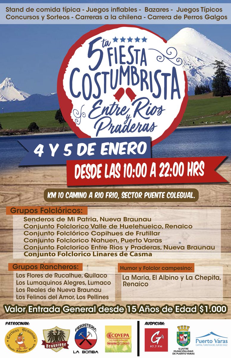 Hoy partimos en Nueva Braunau !!!   Todos cordialmente invitados