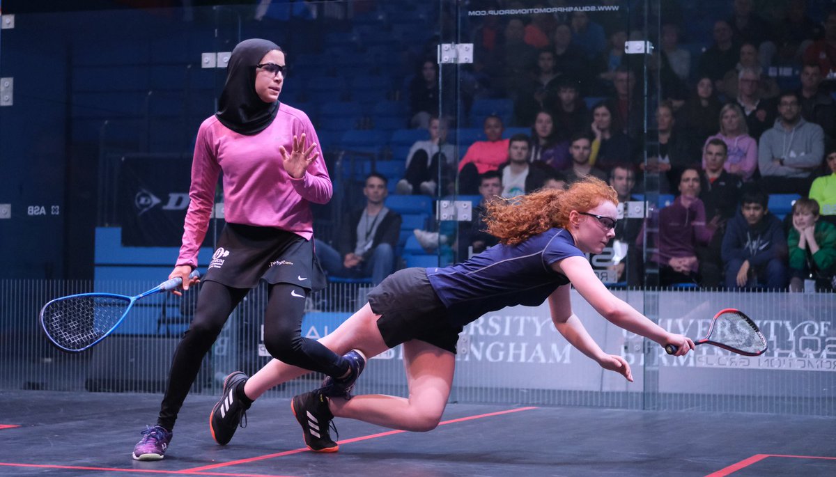 BJOsquash's tweet photo. And Katie Malliff saves match balls to reach the semis in five !!!

G17   [3/4] Katie Maliff (Eng) 3-2 [5/8] Salma El Tayeb (Egy)   12-14, 13-11, 8-11, 12-10, 11-8 https://t.co/eWQkJKmCWF