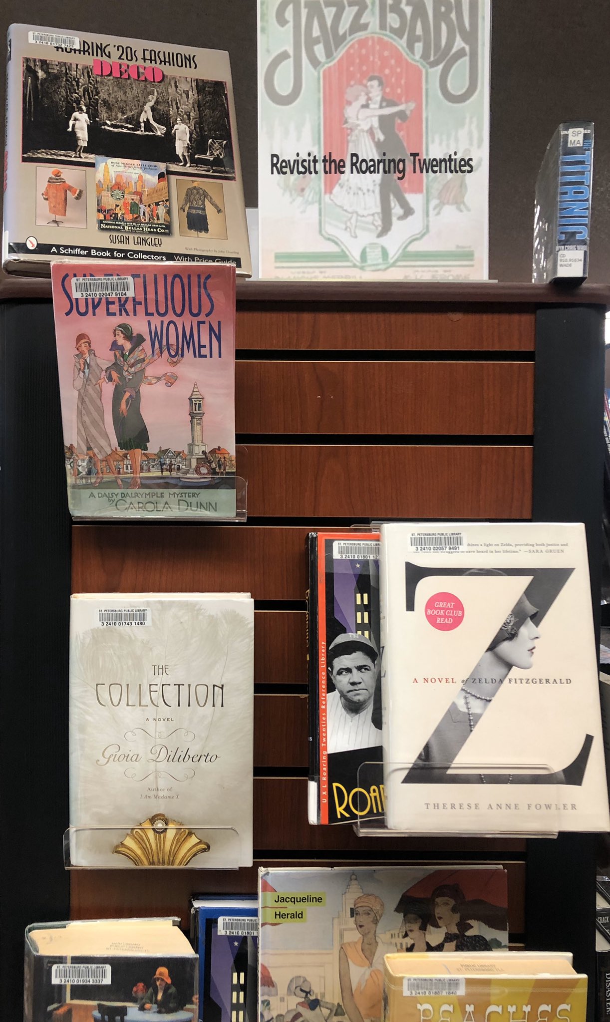 Roaring Twenties Book Display to Celebrate New Year's 2020