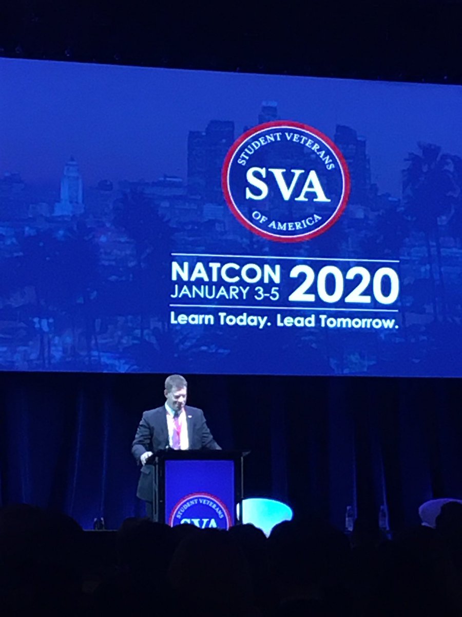 It was a great honor to address the @studentvets #NatCon2020 attendees at the kickoff Friday evening.

Remember - you will get out of this conference what you put into it!

Network, network, NETWORK!!

@Prudential @PruTalent