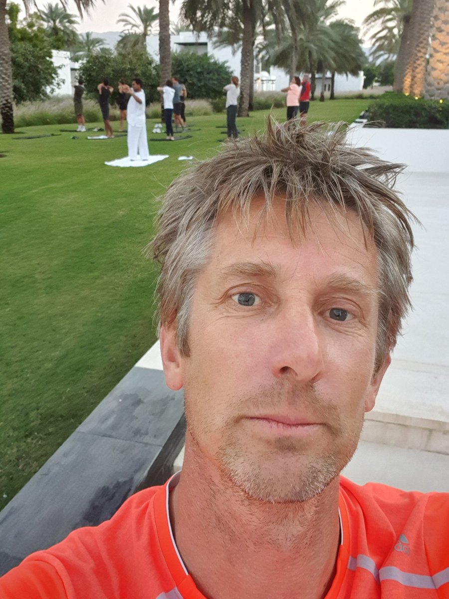 vdsar1970's tweet photo. Had to leave a yoga class after 45 min... Never been an example of great flexability but this was too much for 49y old retired ex pro. #workinprogress https://t.co/hs2zDRa58O