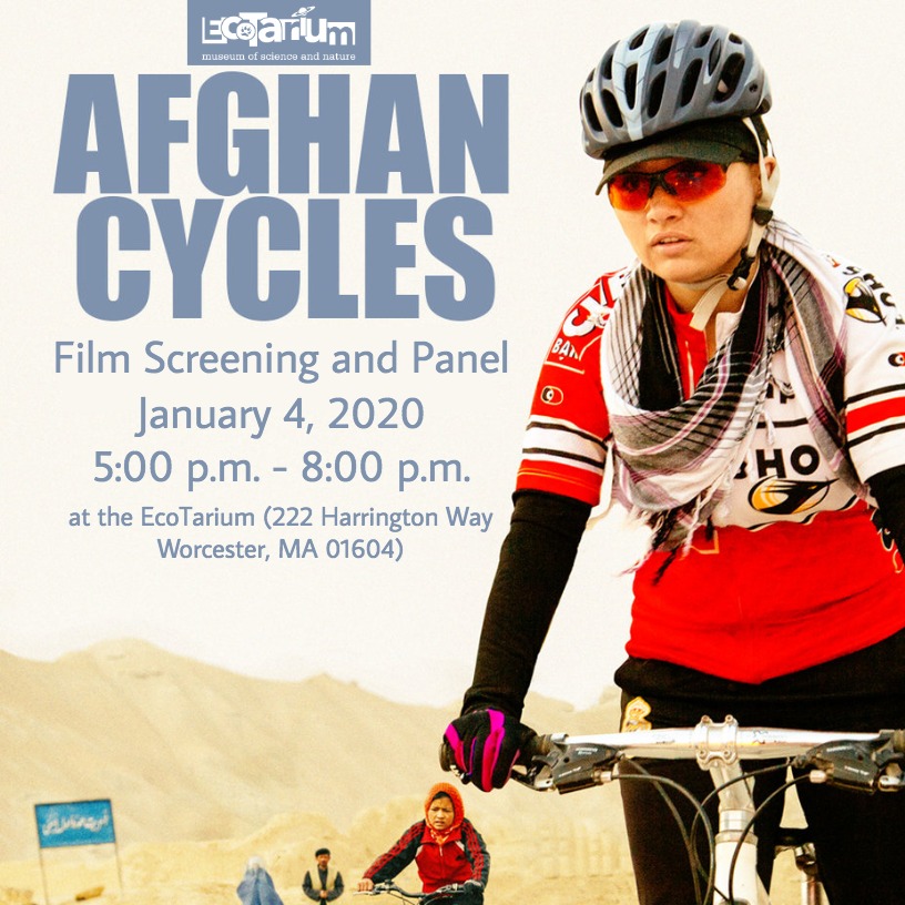 EcoTarium's tweet photo. We hope to see you tonight at the Afghan Cycles Documentary Film Screening &amp; Panel! (5 - 8 p.m. at the EcoTarium) 🤩🎤🎞

If you have never participated in a Q&amp;A with filmmakers - TONIGHT is your chance! 🎬🎥

Get Tickets: https://t.co/cFGWrVnC5c https://t.co/T3dtfHMVeY