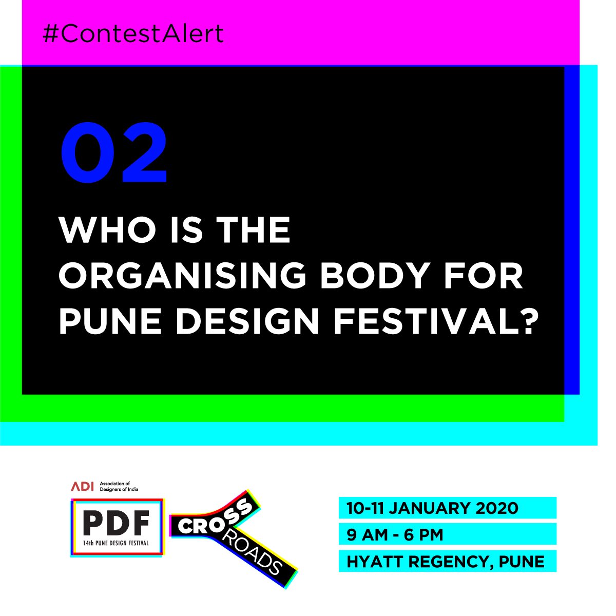 PuneDesignFest's tweet photo. The right answer to this will get you a reward! Post your answer in the comments section right away and stay tuned for the next question.
Passes for #PDF2020 can be yours, free of cost!
#PuneDesignFestival #contest #instacontest #contestpost #PDFcontest https://t.co/slfWlnhQBo