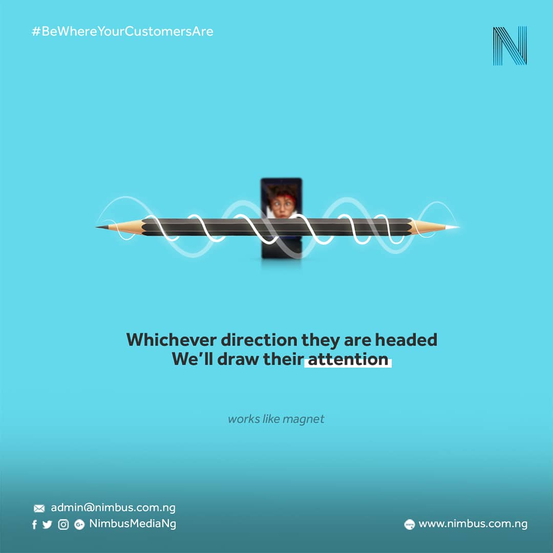 NimbusMediaNG's tweet photo. Whichever direction your customers are headed, Let's help you draw their attention!
Be Where Your Customers Are!
#NimbusMedia #OOH #Advertising #DigitalScreens #dooh #marketing #saturdaymotivation #saturdaythoughts #digitalsignage #doorbranding #a2frames #staticscreens #lamppost https://t.co/vTWmsqZaPV