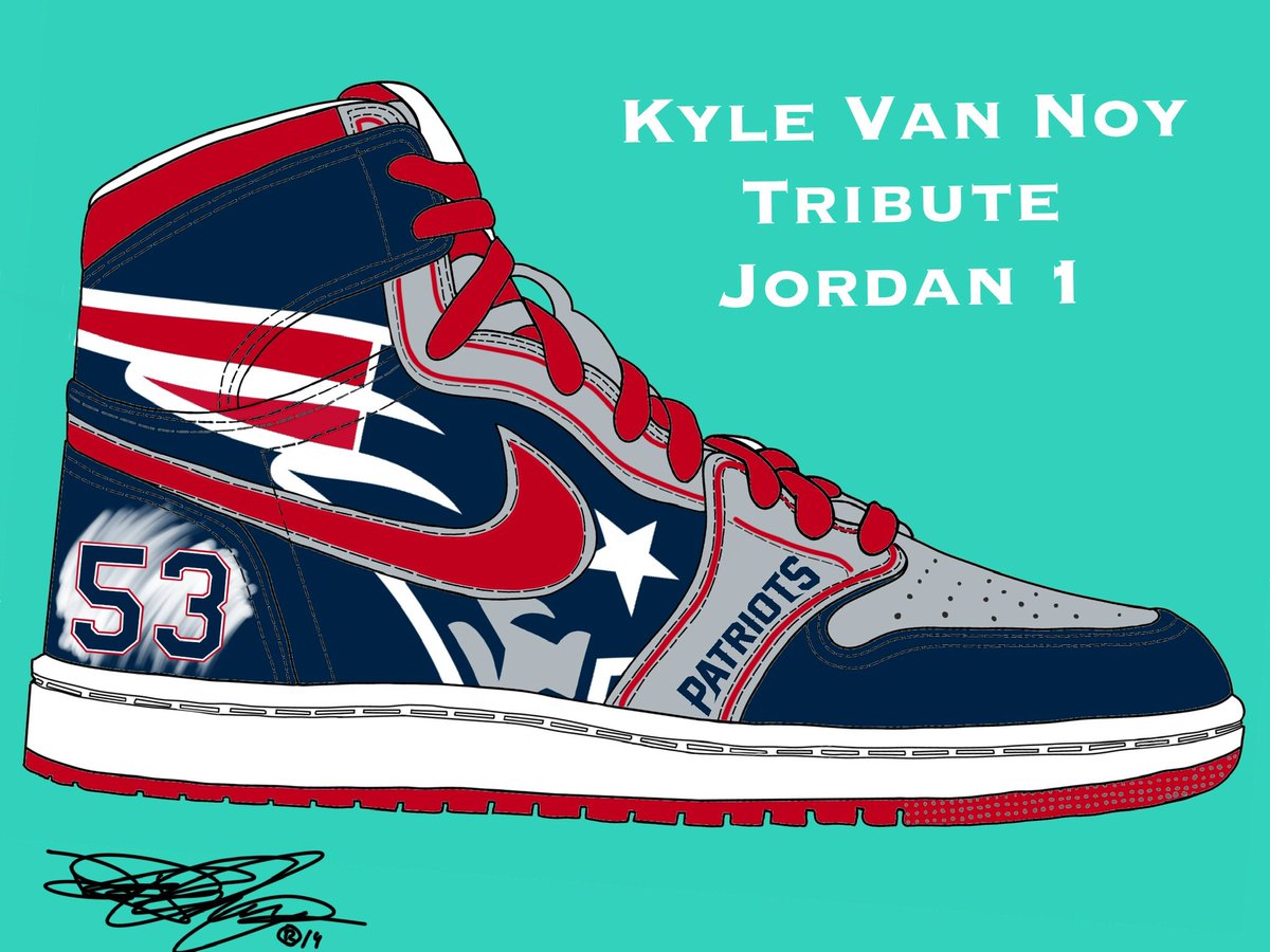 ShoeTat2's tweet photo. #customsneakerdesign #customkicks #patriots #kylevannoy #nike #jordan #jordan1 #customjordan1design #shoetat2 https://t.co/hHQl4UMChT