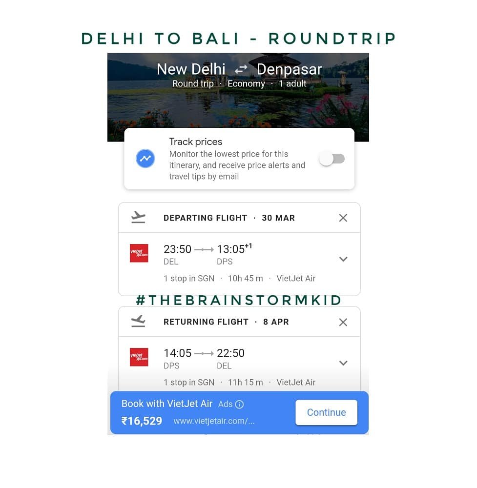 Delhi to Bali via singapore at INR 16.5k

This fare deal is available on very few dates in March, April & May

Note: only 7kg of hand luggage

#villa #villainbali #bali #denpasar #india #travellingthroughtheworld #nusapenida #cheapflights #cheapflightticket #flightsfromindia