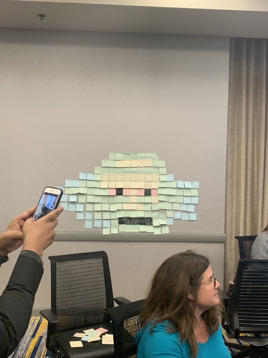 #babyyoda post it war! Minecraft for Education <a href="/PlayCraftLearn/">Minecraft Education</a>! #fcsvanguard