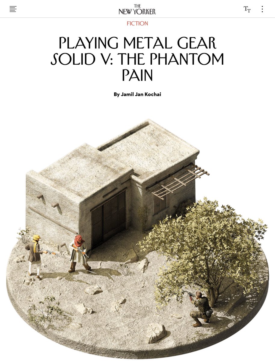 1/4/2020: “Playing Metal Gear Solid V: The Phantom Pain” by  @JamilJanKochai, published at  @NewYorker:  https://www.newyorker.com/magazine/2020/01/06/playing-metal-gear-solid-v-the-phantom-pain