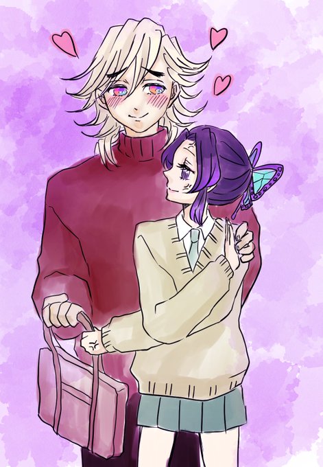 さ さ みさんがTwitterに投稿した胡蝶しのぶ(鬼滅の刃)のイラスト。