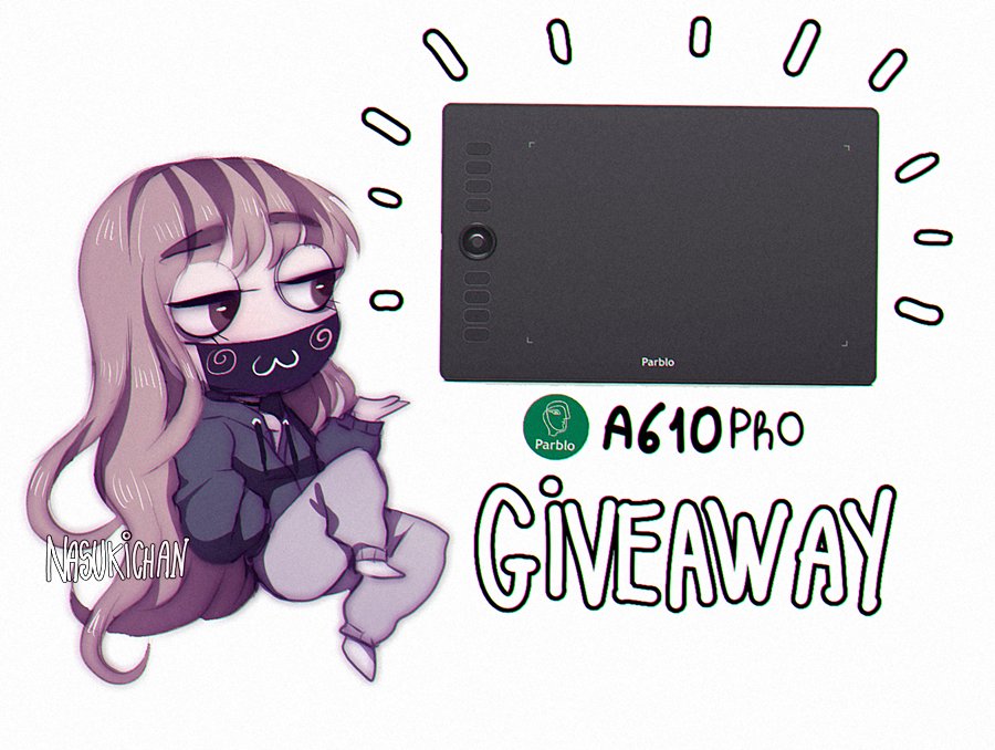 NasukiChan's tweet image. Giveaway in collaboration with @ParbloTech 
Prize: Parblo A610 Pro 

HOW TO ENTER:
1). Follow @ParbloTech and @nasukichan
2). RT this tweet
3). Tag 2 friends and tell them what you will draw for them if you win a Parblo Tablet. 

Giveaway ends on january 11
Good luck!