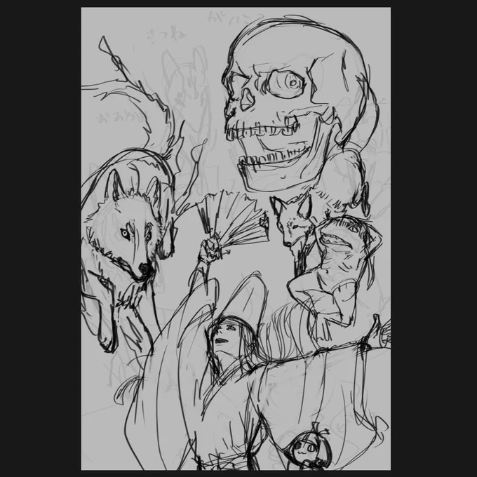 描きたいものが詰まってるポスターラフ 