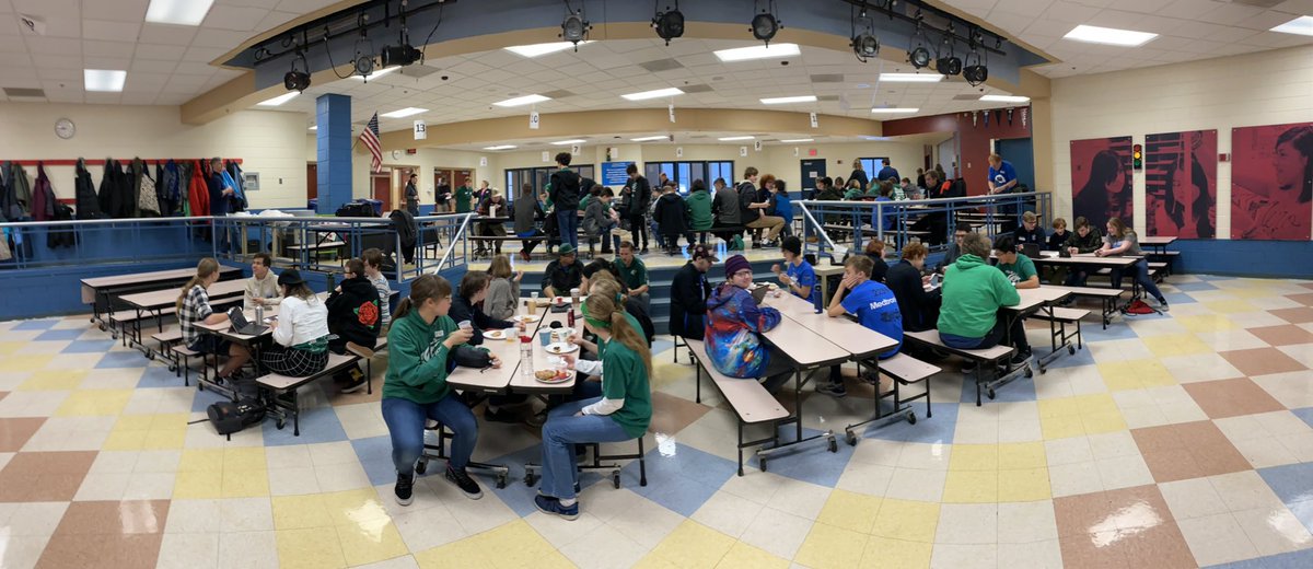 frc3100's tweet photo. It’s a kickoff Party! With the Technocrats. Thanks @Team2239 for an awesome breakfast! https://t.co/1Zulkhl5q7