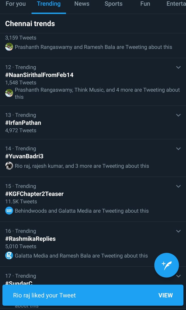 riorajfc_'s tweet photo. #YuvanBadri3 is on trending ๐คฉ๐ฅ
@rio_raj na
nethu #Kok inniku #Rioraj2nd vera level na
@dirbadri
@positiveprint_ https://t.co/gzT4cIzthC