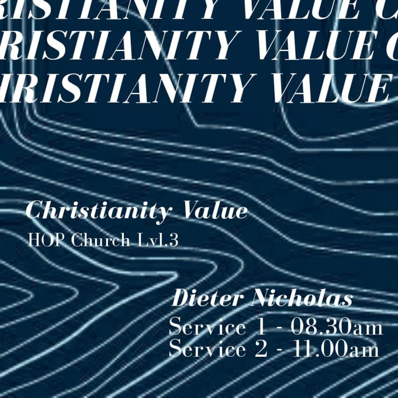 Besok Ibadah TFC pertama di tahun 2020! Jangan lupa hadir yaa !
Ibadah bsk disertai perjamuan kudus.

Christianity Value
By Ps. <a href="/dieternicolas/">Dieter Nicolas</a>

See ya,
Godbless !

#hopchurchjkt #generasiyeremia #theyearofanewdimension
