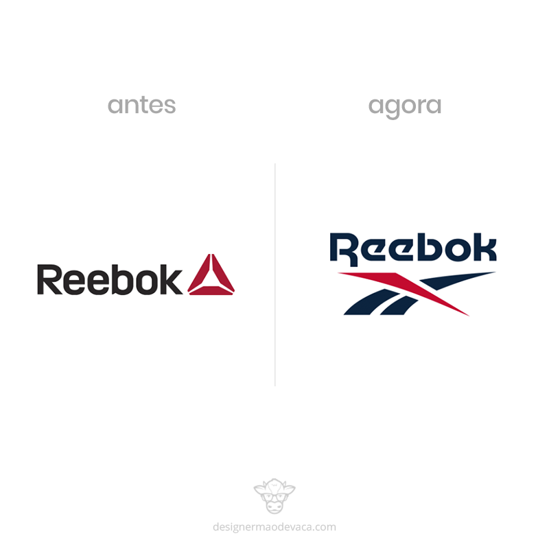 designmaodevaca's tweet photo. Redesign anunciado pela Reebok no final de 2019, o que acharam DMVs? Ele é basicamente uma releitura do logo de 1992, veja na imagem ao lado 😎 #design #designer #dmv #art #creative #criativo #redesign https://t.co/6beOHO3Mw2