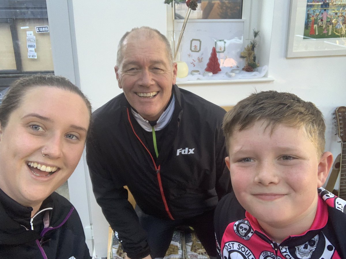 Cycling  in January isn’t the most enjoyable, but when you have this determined #10yearold by your side training for #100miles you just have to grab those layers and get out there! #baileysrevolutionagainstcancer