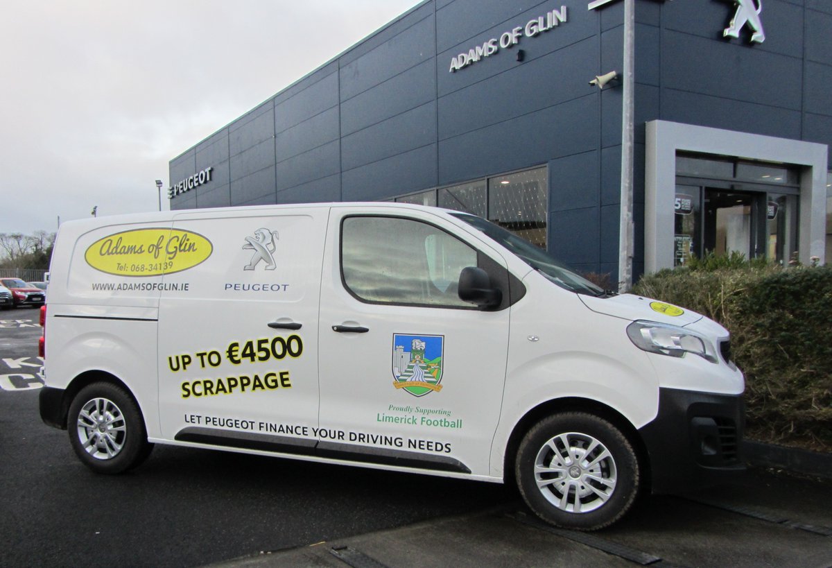 A massive thanks to Adams of Glin for their unwavering sponsorship of our senior footballers 201 Peugeot kit van. Its the 15th consecutive season that Adams of Glin have being driving Limerick Football. Please support @adamsofglin whenever you get the opportunity.