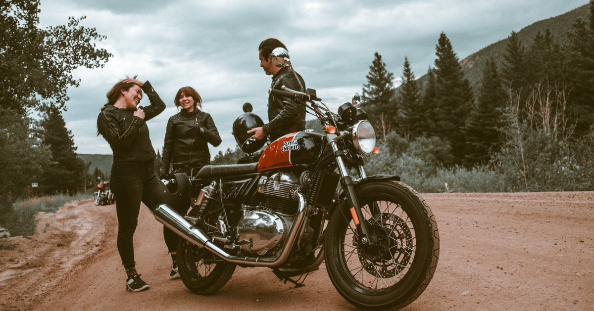 Weekend adventures on the Ravishing Red INT 650 are our favorite!