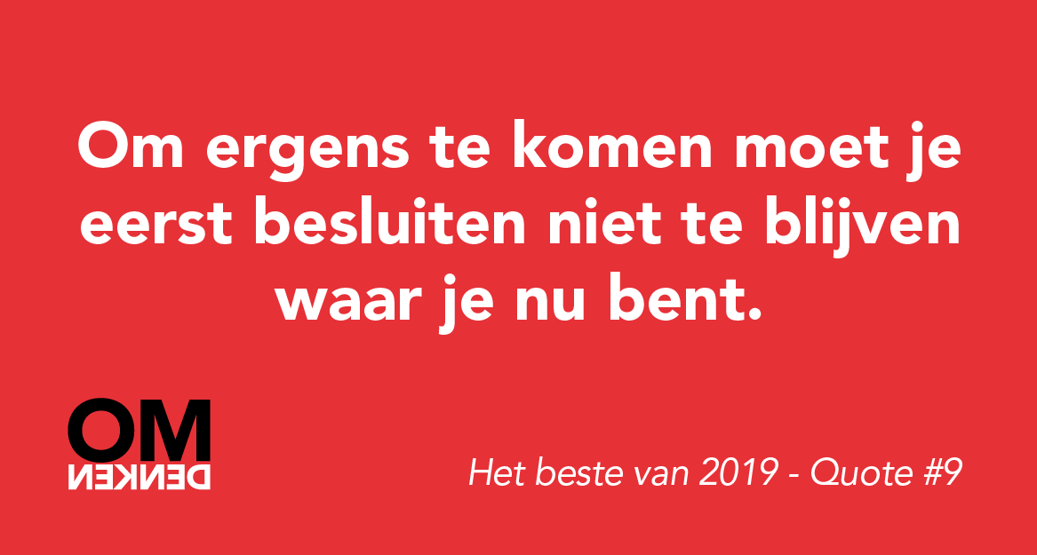 Zoals altijd beginnen we ook 2020 weer met het beste van vorig jaar. De 10 meest gewaardeerde spreuken en de 10 meest gelezen omdenkverhalen komen de komende dagen langs. #omdenken
