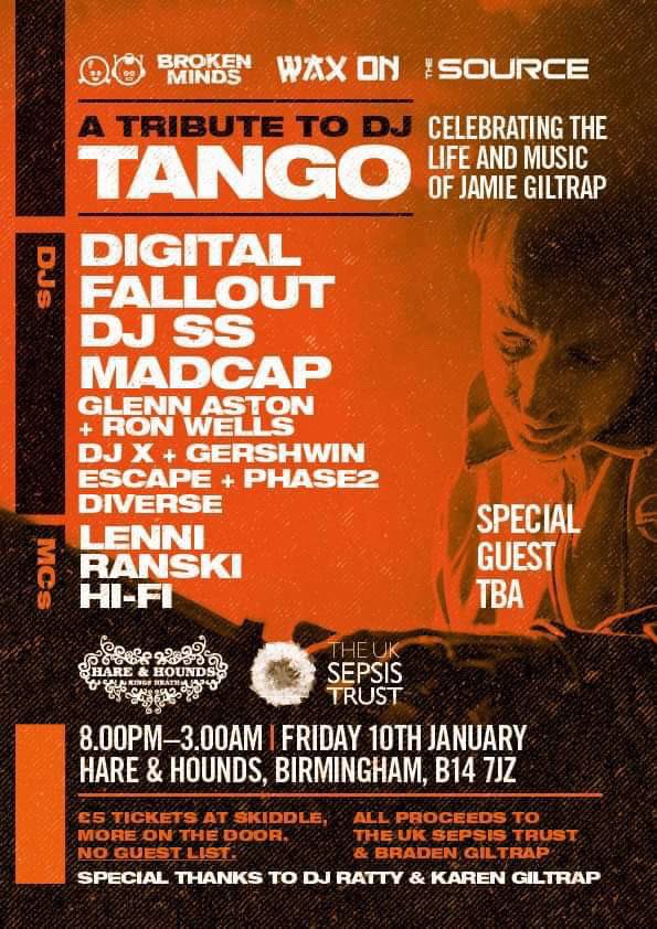 GlennAston's tweet photo. Catch myself b2b with #legendary #RonWells PKA #Jacksmooth @original_j_tek at Tangoโs #tribute event in #Birmingham at the @hareandhounds this Friday #tango #rave #hardcore #jungle #jtek #oldskool #jungletechno #kingsheath @UKSepsisTrust https://t.co/ZEMql9vQZ5