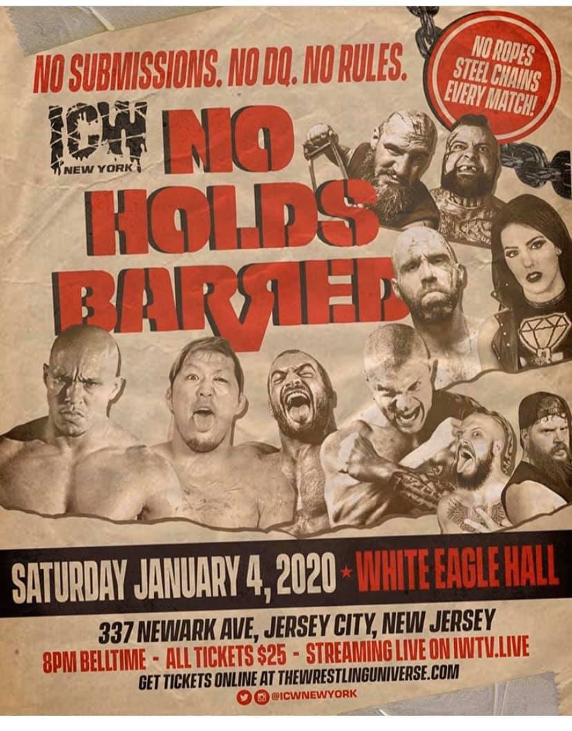 blklkp's tweet photo. This shit bout to be a fuckin movie
#NoHoldsBarred #ICWPresents #2NIGHT #StreamedLive #IWTV #EricRyan #JohnWayneMurdoch #TheKingNickGage #TessaBlanchard #TheNotorious187HOMICIDE #TheHipsterHearthrobCasanovaValentine #NoSubmissions #NODQ #NORules #MasashiTakeda #LowKi #KillerKross https://t.co/KOD7eLb8Vw