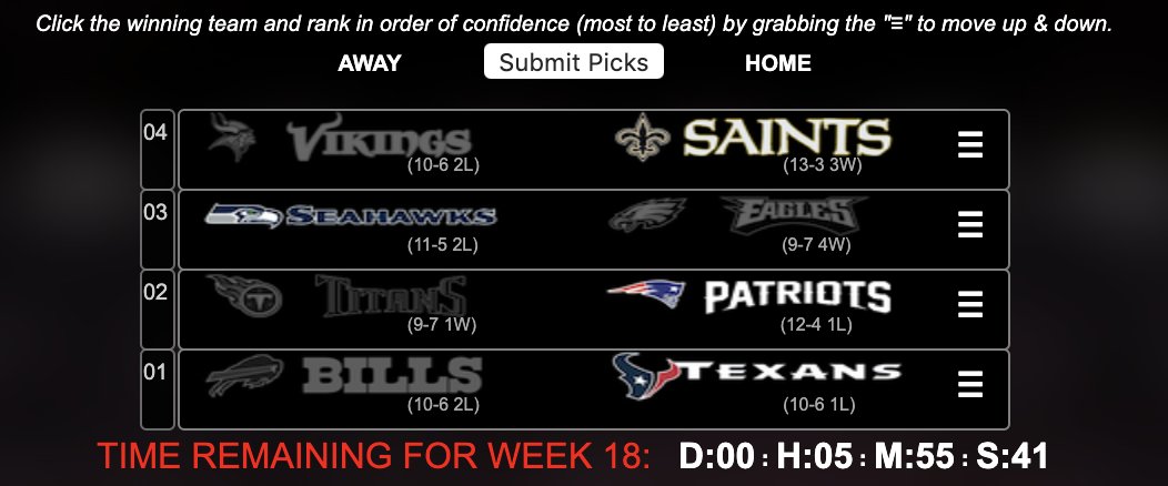 Pick ‘Em All®️ Football tweet media