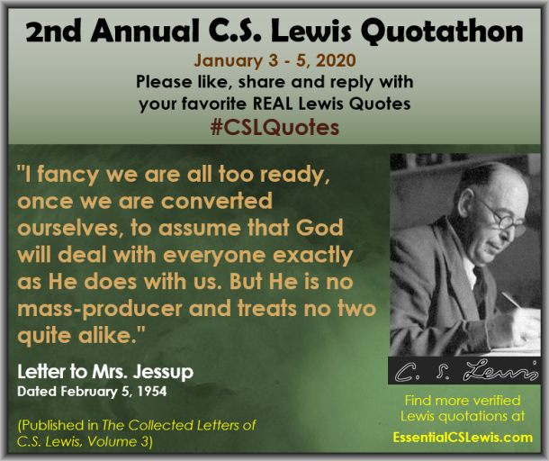 EssentialLewis's tweet photo. It's the 2nd Annual C.S. Lewis Quotathon - Day TWO! Join in by sharing your favorite Lewis quotes.
#CSLQuotes https://t.co/BYidBkE0bq