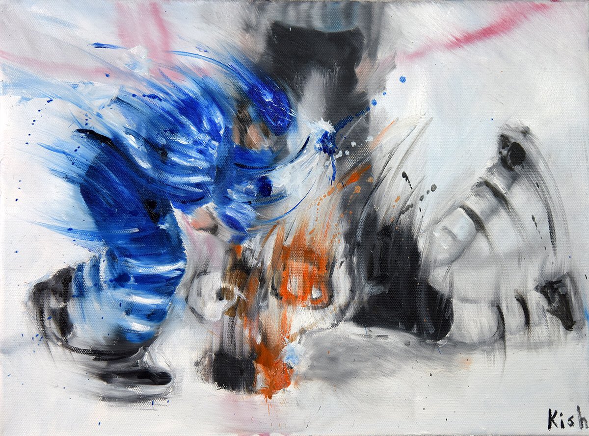 kishstudio's tweet photo. Tie Domi vs Donald Brashear 
Oil on canvas

From the “Legends of Sport” series
https://t.co/sk5NJkJ0eA https://t.co/GRBZ2idwBz