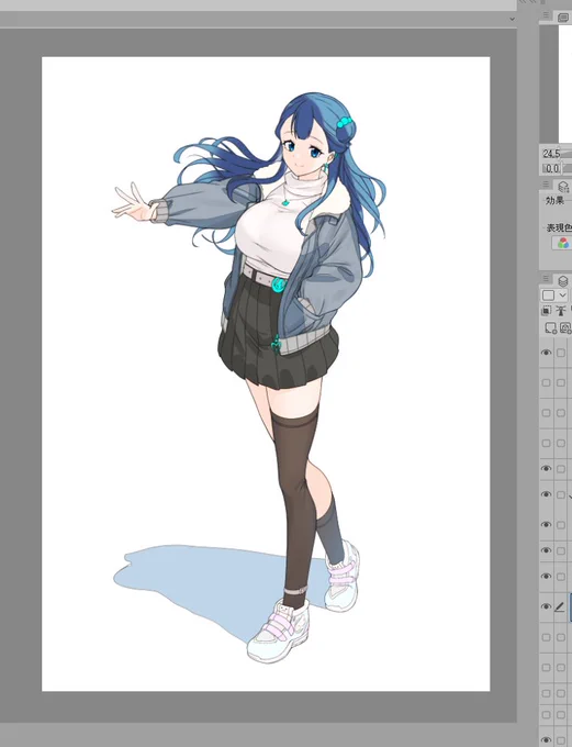 途中 