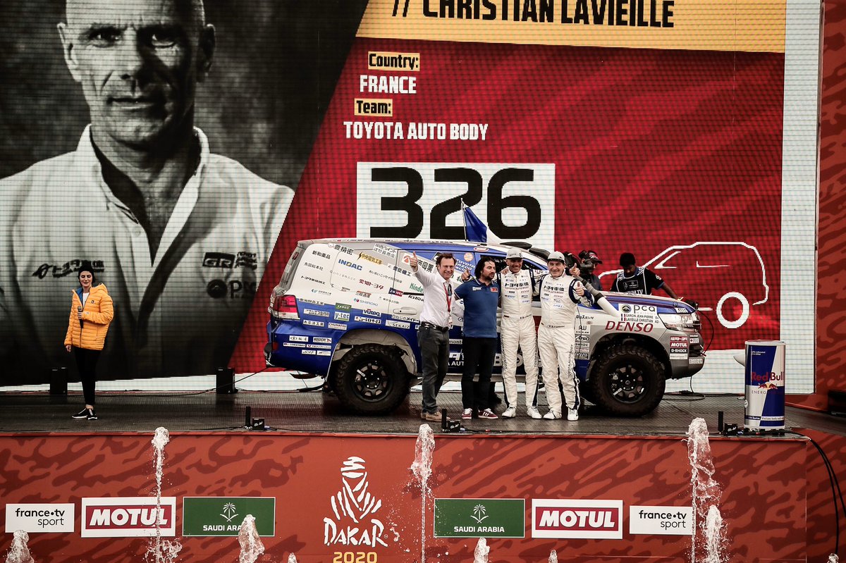 LavieilleChris's tweet photo. Podium @dakarrally @dakarrally.tv @gazooracing @tlc_tab @bfgoodricheurope @christianlavieilledakar @tlc_tab @bfgoodricheurope @bfgoodrichtires @christianlavieilledakar @camboxmeca @trekbikes_france #teamupwithbfg #bfgkm3 #km3 #bfg #landcruiser #teamupwithbfg #bfgkm3 #km3 #bfg https://t.co/WYU1dJad88