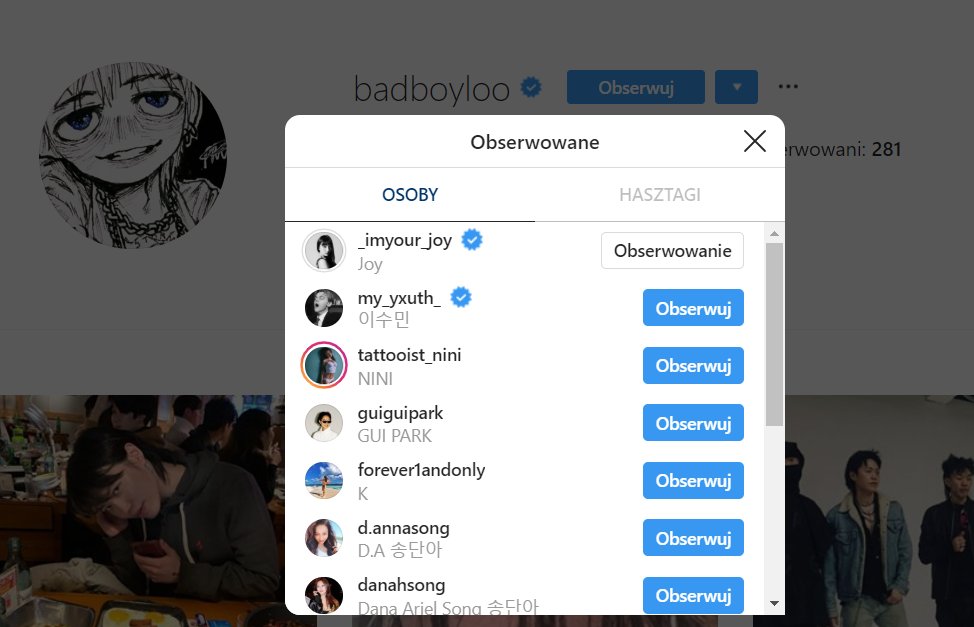 77. BLOO (rapper) follows Joy on ig