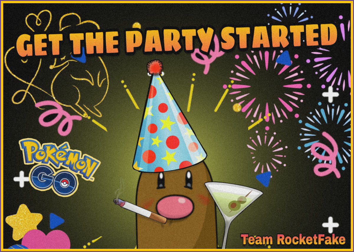 The_EVIL_Lyn's tweet photo. #Gorritos #Party #PartyTime #Diglett #TeamRocketFake #PokemonGo #Pokemon #PokemonGOBuddy #Fiesta @Martini_Global #Hats @beefeatergin_ES #Resacon https://t.co/DVi0rUR2VR