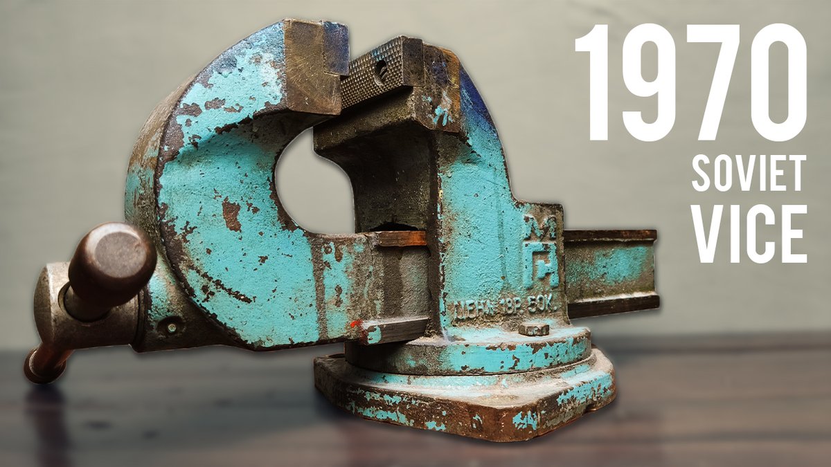 TheRestorGuy's tweet photo. 1970 Soviet Vice | Restoration

New video is online where I restore a 50 year old vise.

YouTube 🔗 https://t.co/ioWAAX4ttL

#soviet #vice #restoration #vintage #retro #diy #youtubechannel #workshop #restore #project https://t.co/tGbk0snvw5