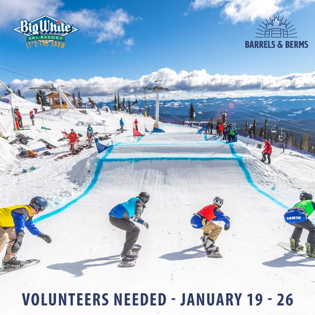 bcsnowboard's tweet photo. @BigWhite are looking for volunteers for this years Barrels & Berms SBX World Cup.
https://t.co/ORNMQbe033
@CanadaSnowboard 🍁
@fissnowboard 🏂
#snowboarding #worldcupmonth
#barrelsandberms #bcsbd #cansbd #SBX https://t.co/FmmeeYq0on