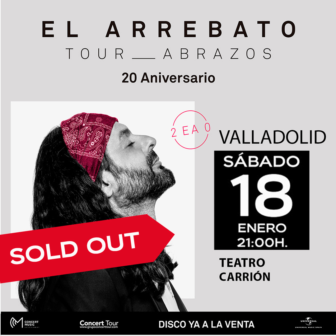 arrebatoficial's tweet photo. Familia VALLADOLID TAMBIÉN AGOTADAS LAS ENTRADAS!! 👏👏👏😃😃 ¿que estáis haciendo conmigo? GRACIAS GRACIAS GRACIAS!!!🥺♥️♥️♥️💪 https://t.co/jR7JQ6D1Ay