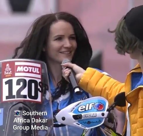 Indochine90's tweet photo. Good luck to Taye Perry a nice Girl for a nice race with legends like @s_peterhansel @cyrildespres @NaniRoma #Dakar2020 #DakarRally #TayePerry #SouthAfrica Never Give Up ! See you at teh finish line. https://t.co/s3lQZAjy9p