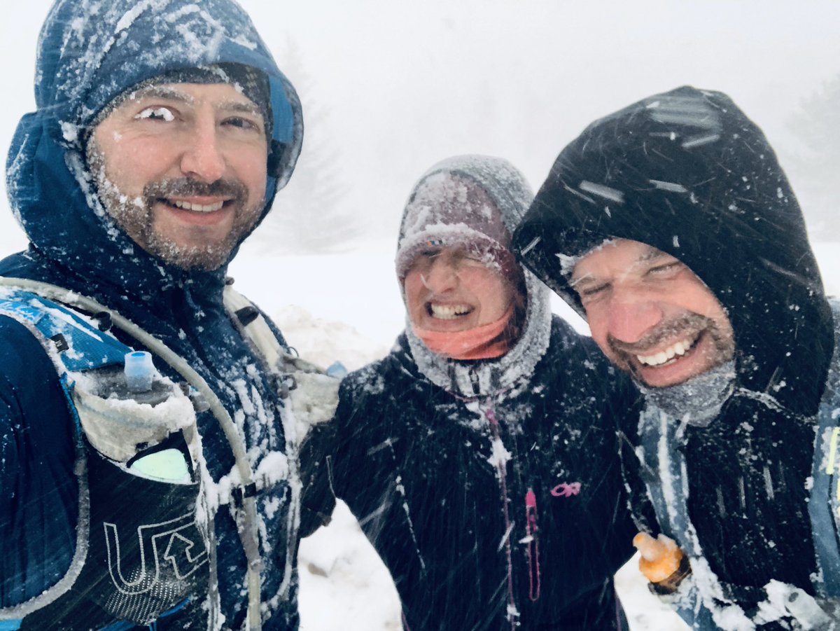 LoPerformancAth's tweet photo. Above zero in #yyc sounded like a nice day for a run in the mountains. Snow squall on Moose Mountain instead! #needgoggles #icelashes #outrunner #RareMatters @OutrunRare https://t.co/E0ddtDYwVs