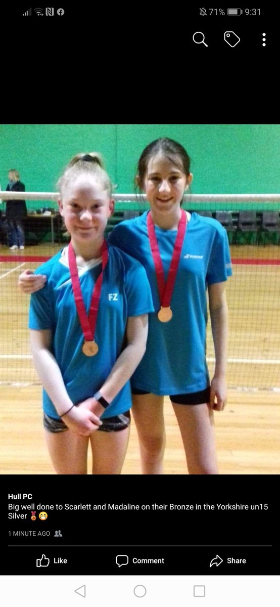 Fantastic girls <a href="/BevBadminton/">Beverley Badminton</a> <a href="/Yorksbadders/">Yorkshire Badders</a> <a href="/BE_North/">BENorth</a> <a href="/AvenueBC1/">AVENUE BADMINTON</a> 😁