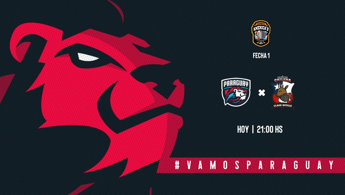 #MatchDay • ¡Hoy nos enfrentamos ante una gran selección inaugurando la #EgamersAmericasLeague!

🆚 <a href="/SelChileCR/">Selección Chilena de Clash Royale</a>
⏱ 21:00 🇵🇾 GMT-3
   📺 <a href="/TheGameHuntah/">TheGameHuntah</a>
   🎙 <a href="/TucansitoAlv/">Tucansito</a>
                            #VamosParaguay